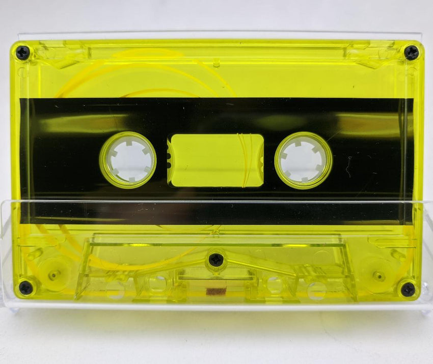 Yellow Tint Tab Out 37 Minutes (18.5 Min. per side) Type I Normal Bias Master Audio Cassette 5 Screws - 25 Pack